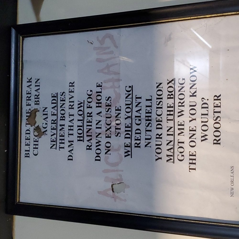 Alice in Chains set list from New Orleans show